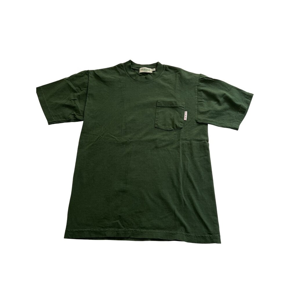 Strawberry Short Sleeve Pocket T-Shirt in Green